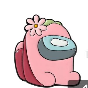 Pink Among Us Pin